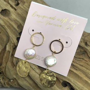 Jules Smith Imitation Coin Pearl Drop New